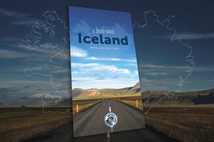 Island-Straßenkarte.
